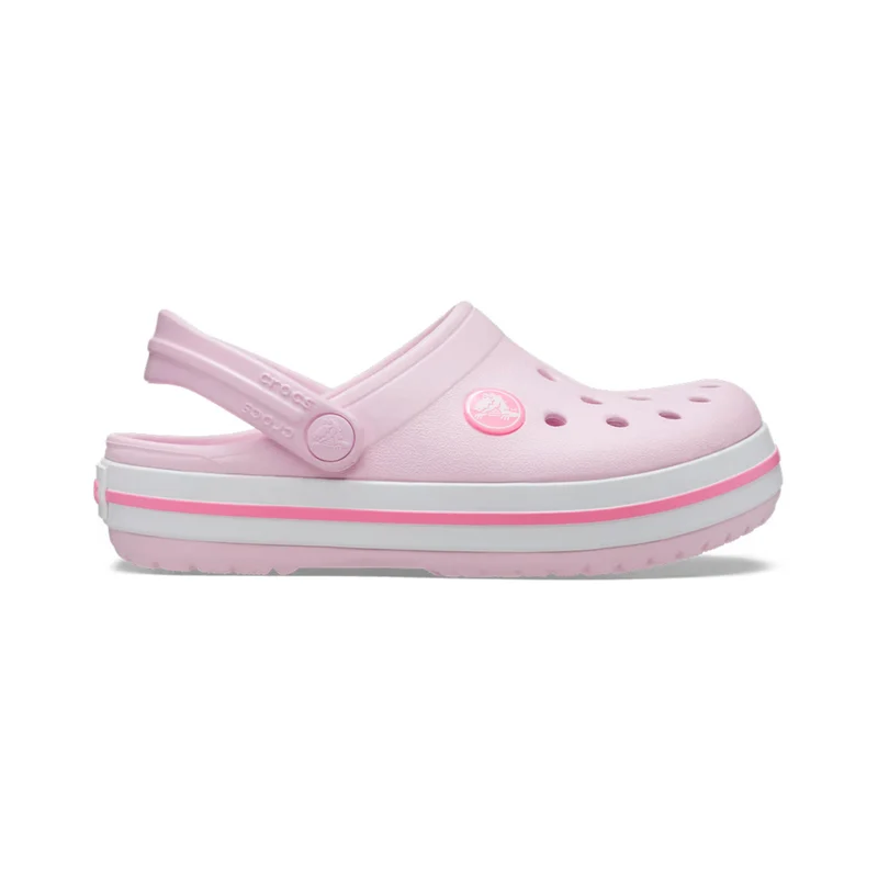 Crocband Clog Badelatschen Kinder - rosa, weiß