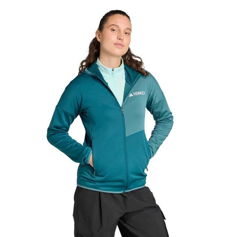 Terrex XPR Light Fleece Laufjacke Damen-Petrol