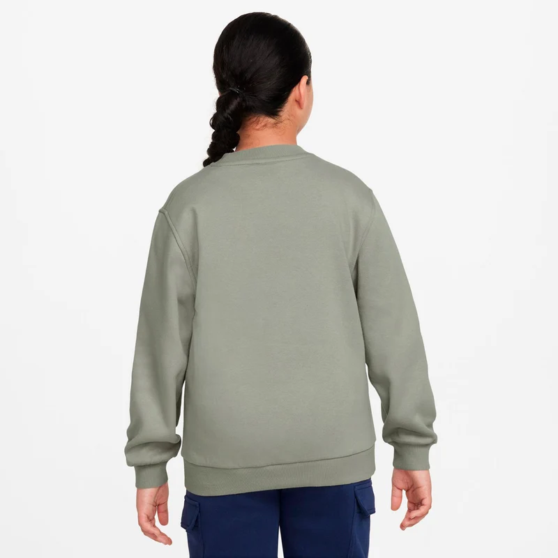 Club Fleece Sweatshirt Kinder - graugrün