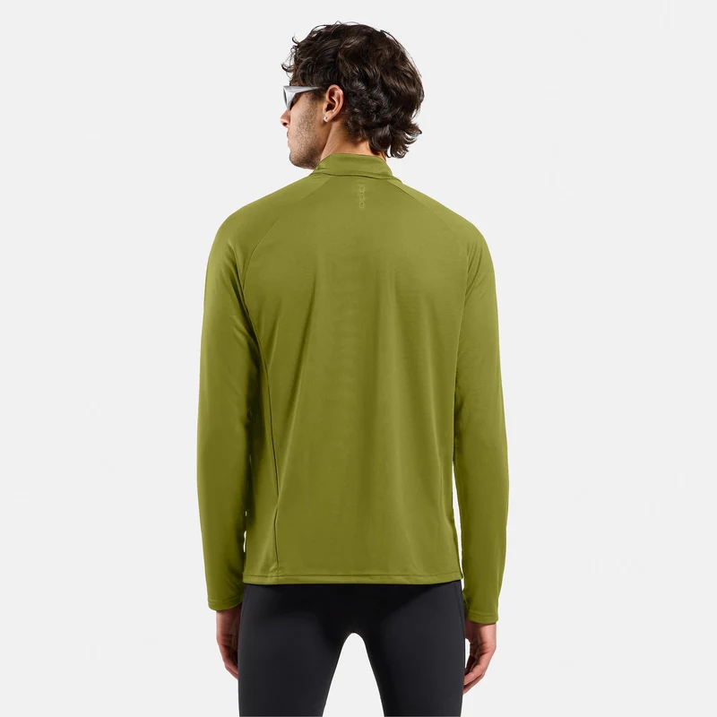Essential 1/2 Zip Laufshirt Herren-grün