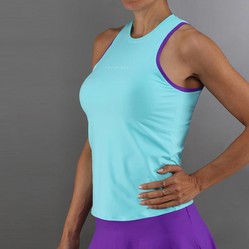 Essential Tank-Top Damen-türkis