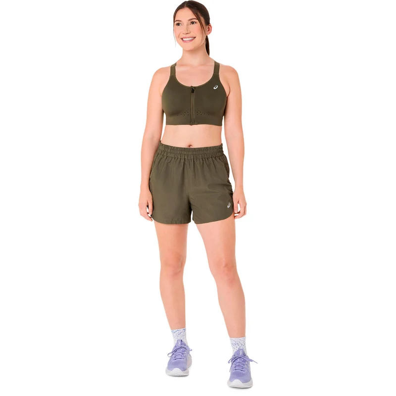 Road Combination Zip Sport-BH Damen - grün