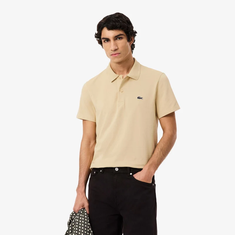Polo Herren - beige, weiß