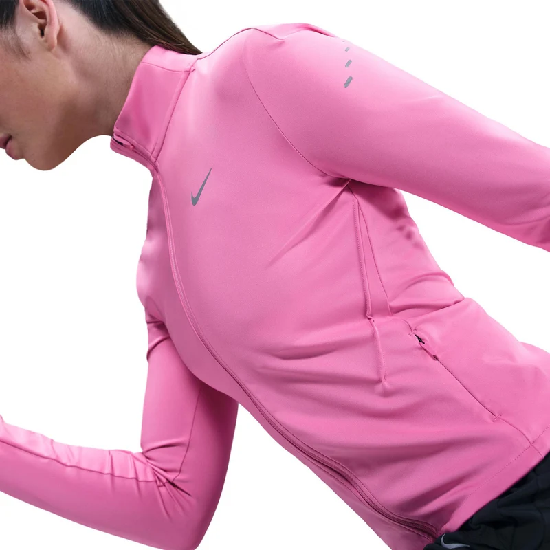 Swift Half-Zip Laufshirt Damen-Pink,Silber