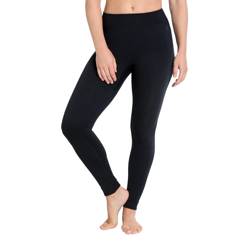 Performance Warm Eco Big Logo Bottom Long Tight Damen-Schwarz,Grau
