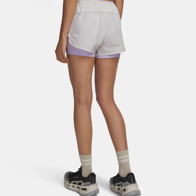 Explor Trail Ultra Lined Laufshorts Damen-weiß, lila