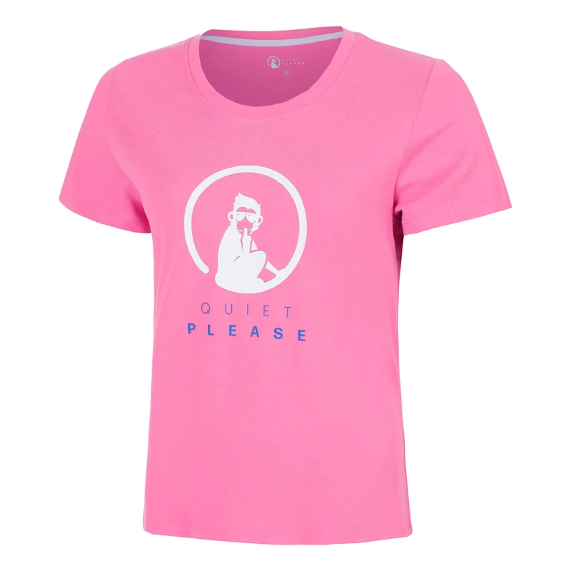 Trainings T-Shirt Damen - pink, weiß