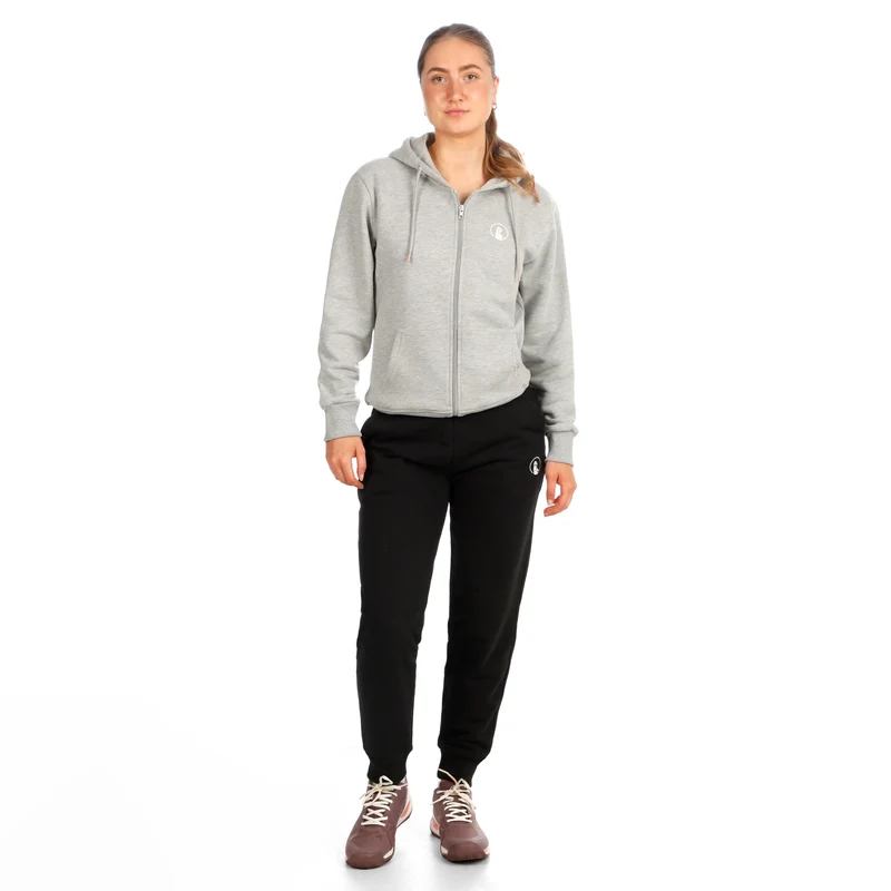 Essential Zip Sweatjacke Damen-grau