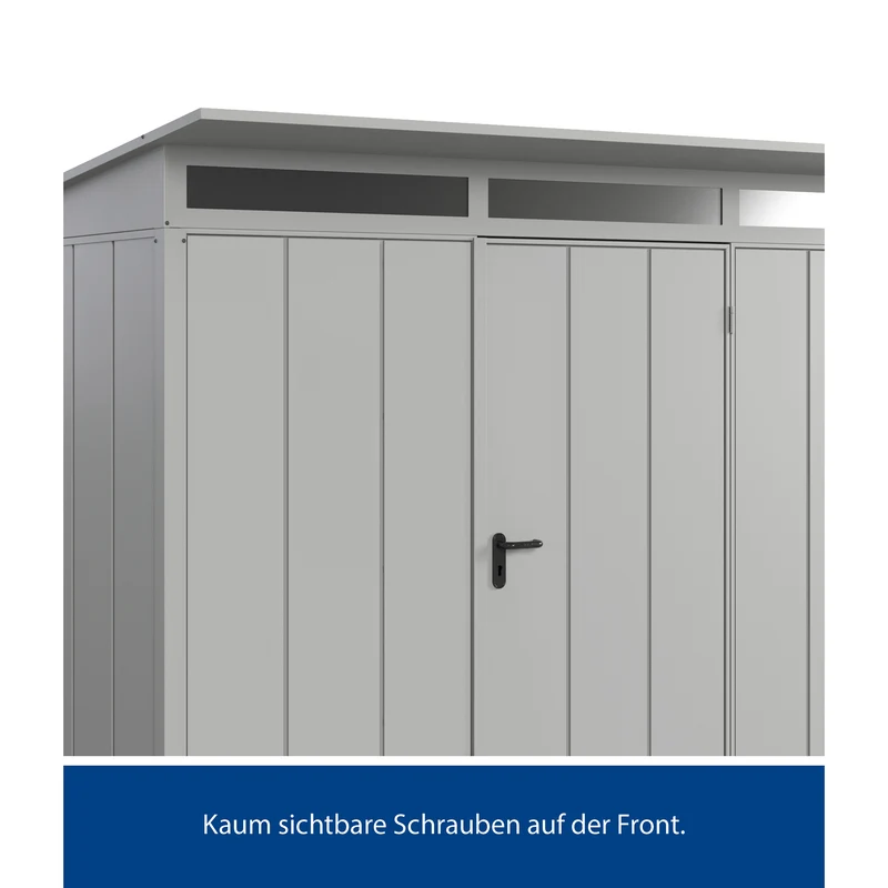 Set Berry Modern-P,Typ 3 Gerätehaus-Weißaluminium