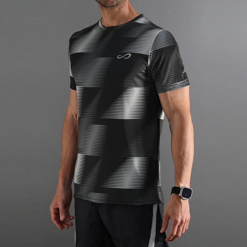Ace Vector T-Shirt Herren-dunkelgrau, hellgrau