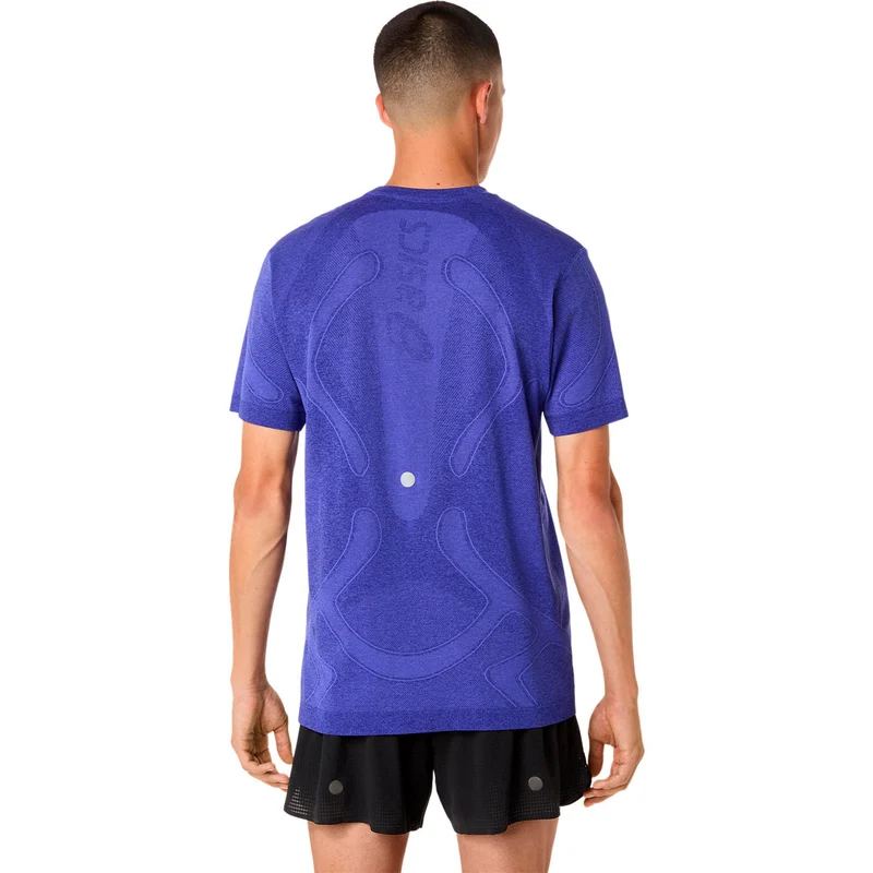 Road Seamless Laufshirt Herren - blau, lila