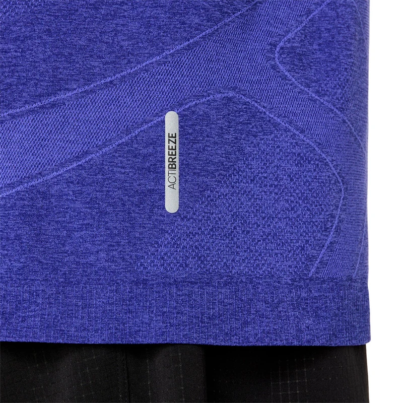 Road Seamless Laufshirt Herren - blau, lila
