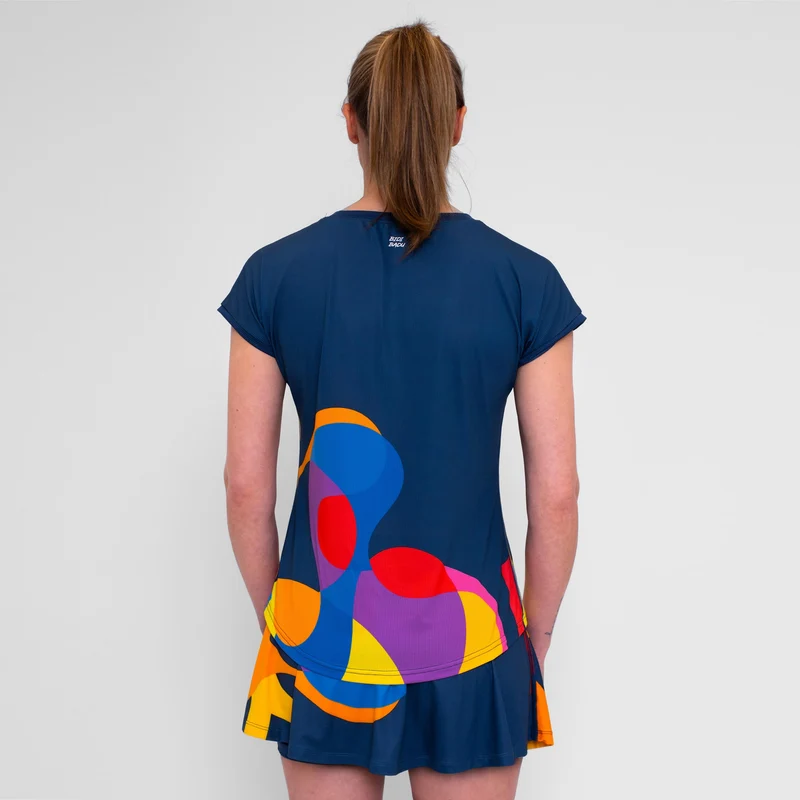 Twiggy T-Shirt Damen-Dunkelblau,Mehrfarbig
