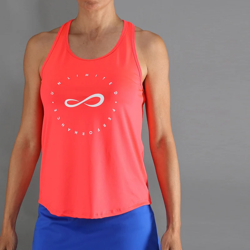 Cercle Tank-Top Damen-koralle
