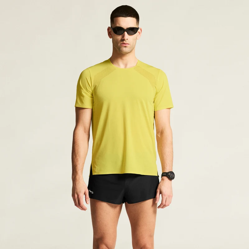 Race Day Laufshirt Herren - gelb