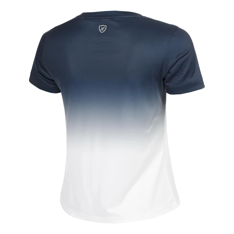 Silvia T-Shirt Damen - dunkelblau, weiß