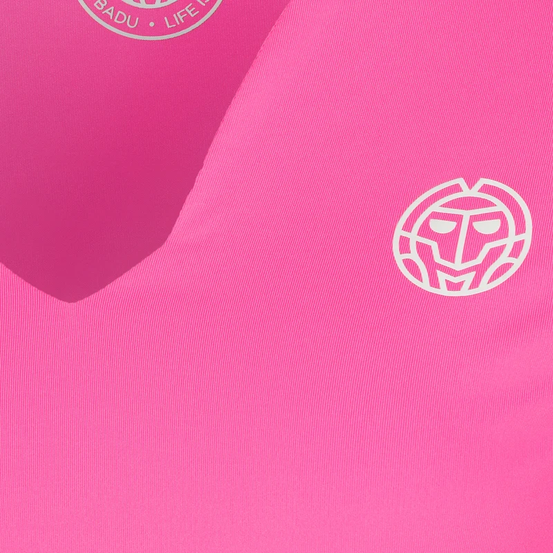 Crew V-Neck Longsleeve Damen-Pink