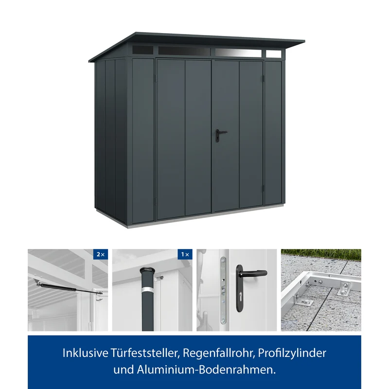 Set Berry Modern-P,Typ1 Gerätehaus-Anthrazit