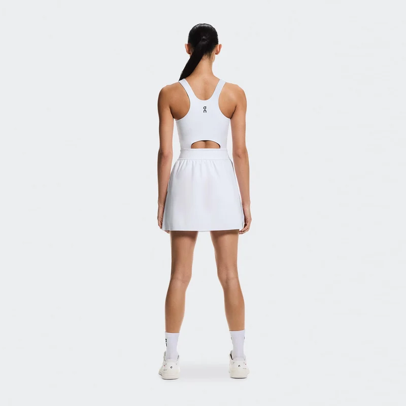 Court Split Kleid Damen - weiß