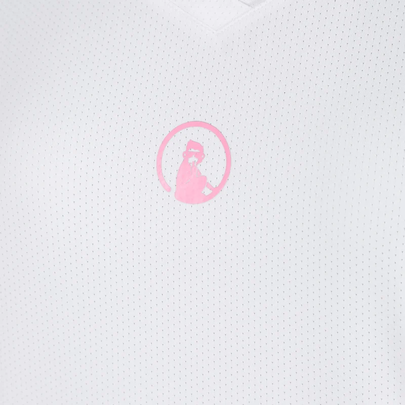Joy Volley T-Shirt Damen - weiß, pink