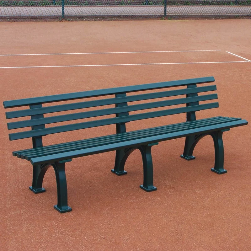 Tennisbank Mit Lehne-Grün
