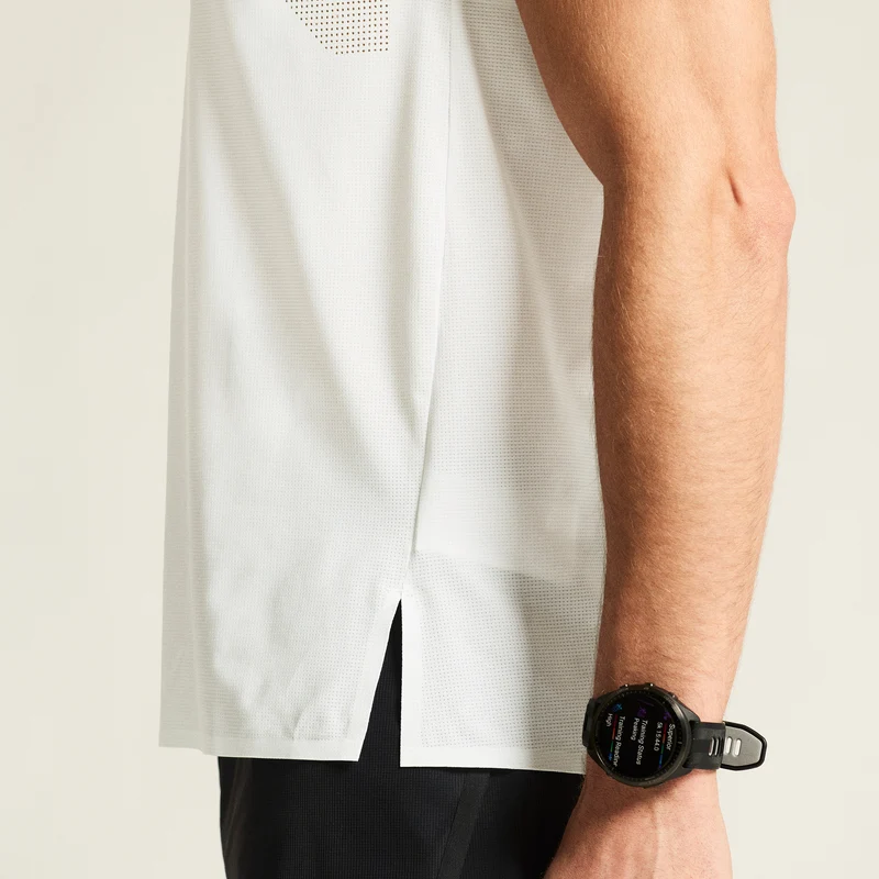Race Day Laufshirt Herren - weiß