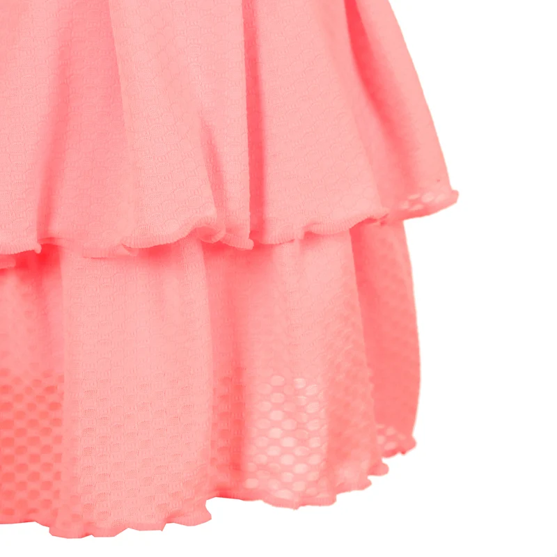 Out of Control Pleated Rock Damen - pink