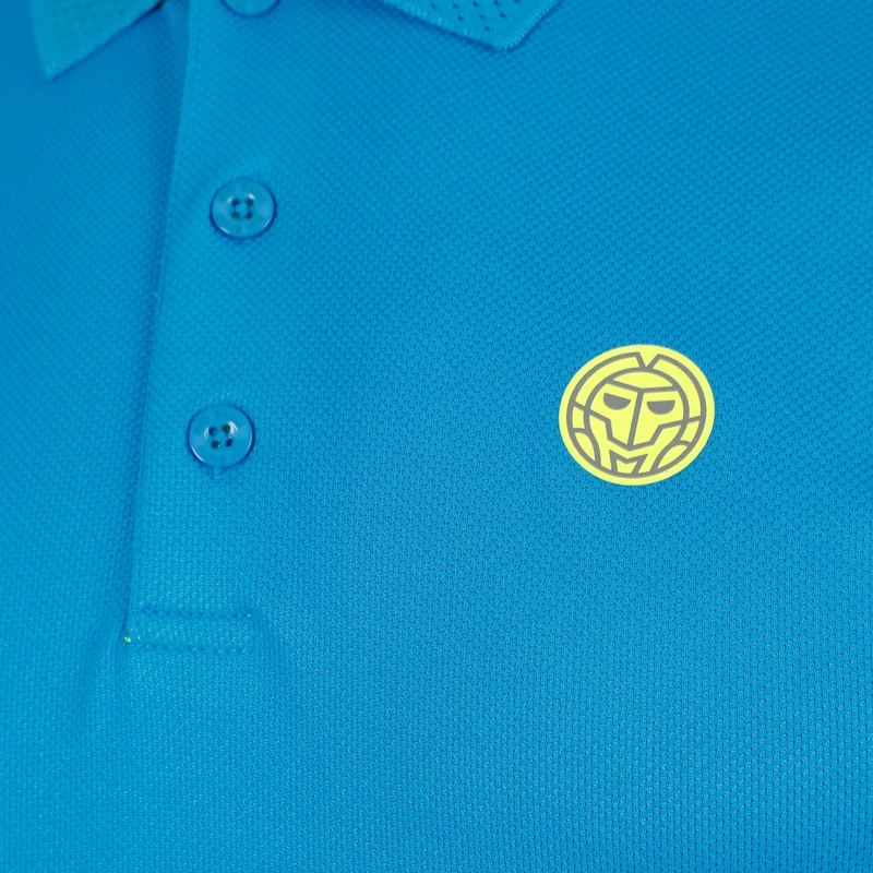 Out of Control Polo Herren - blau, neongelb