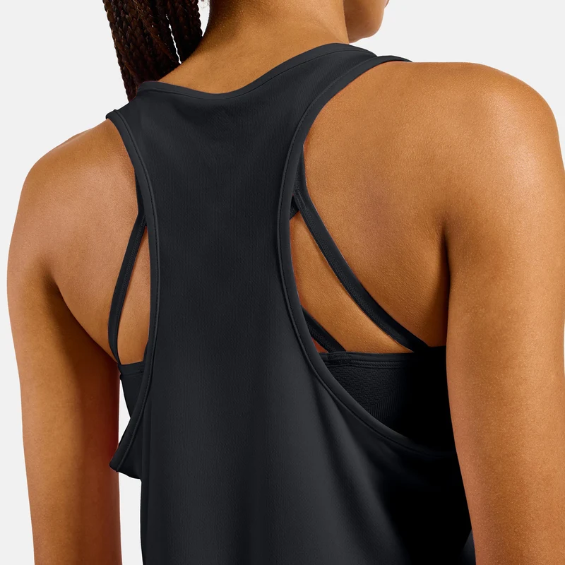 Essential Laufshirt Damen-schwarz