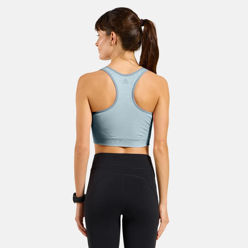 Seamless Medium Padded Sport Sport-BH Damen - hellblau