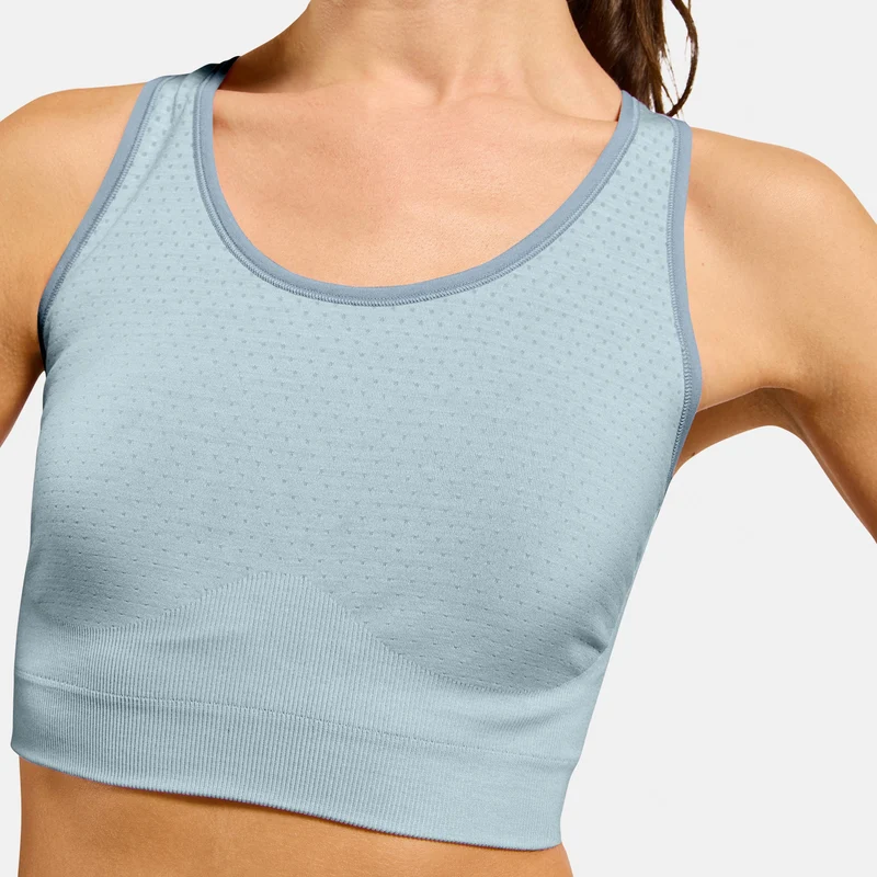 Seamless Medium Padded Sport Sport-BH Damen - hellblau