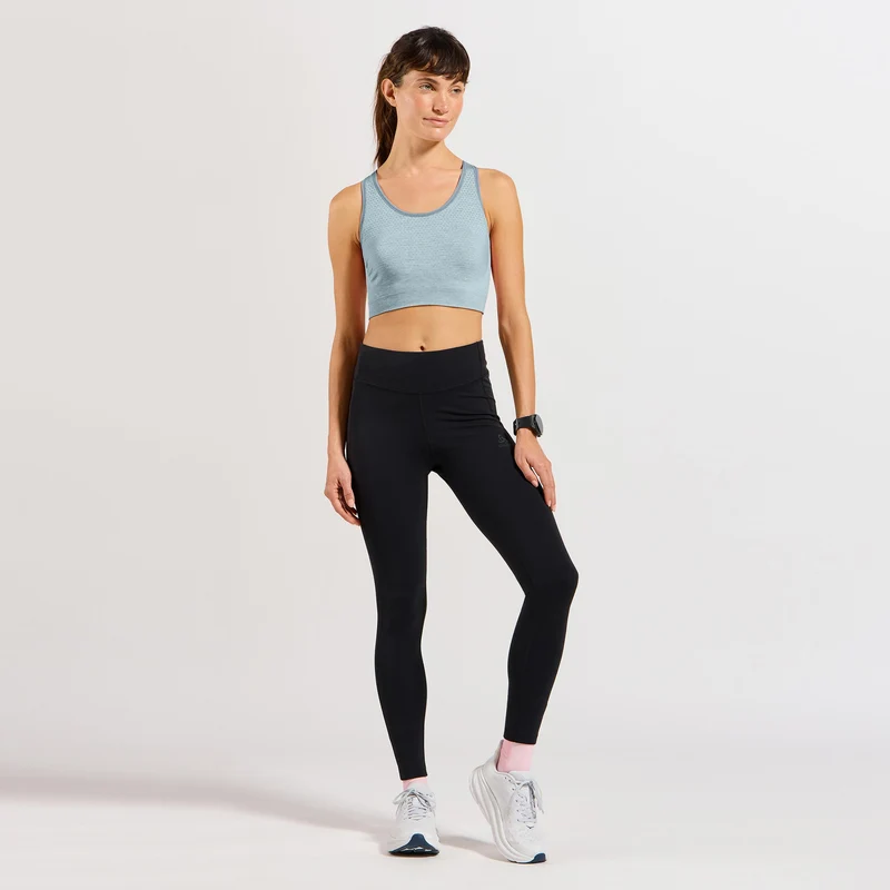 Seamless Medium Padded Sport Sport-BH Damen - hellblau