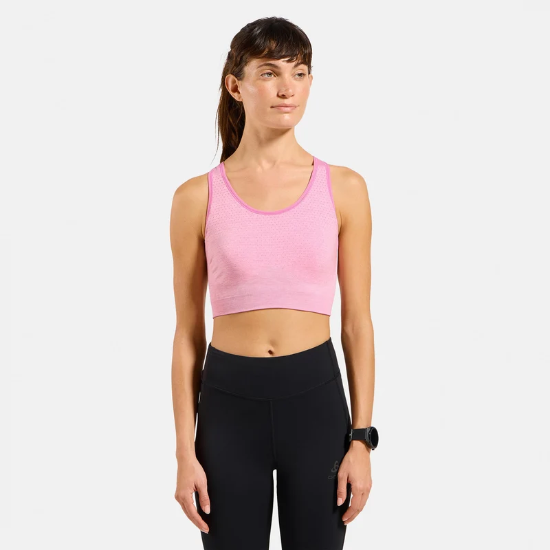 Seamless Medium Padded Sport Sport-BH Damen - pink