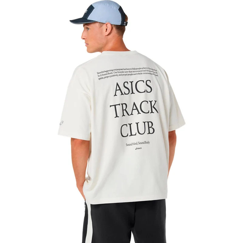Track Club Heritage Relaxed Laufshirt Unisex-beige
