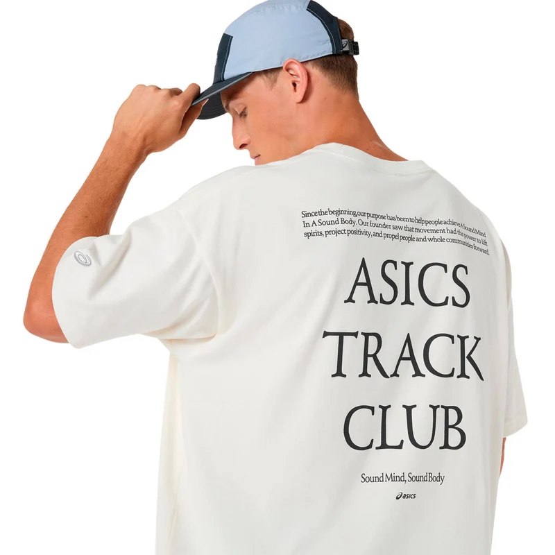 Track Club Heritage Relaxed Laufshirt Unisex-beige