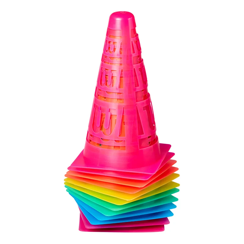 Safe Cones Markierungskegel 12er Pack-Mehrfarbig