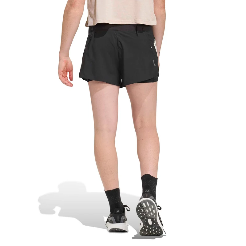Adi365 2in1 Laufshorts Damen - schwarz