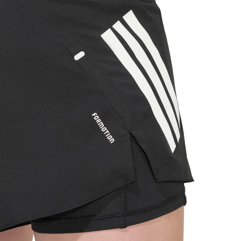 Adi365 2in1 Laufshorts Damen - schwarz