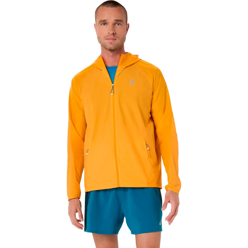 Road Packable Jacket Laufjacke Herren - orange, silber