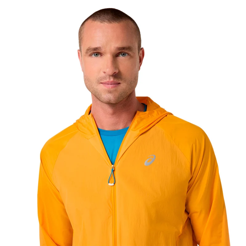 Road Packable Jacket Laufjacke Herren - orange, silber