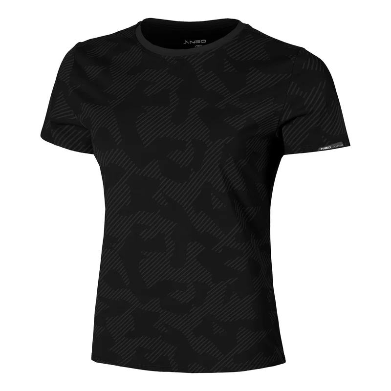 Feel the Vybe AOP Laufshirt Damen-schwarz