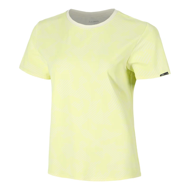 Feel the Vybe AOP Laufshirt Damen-limette