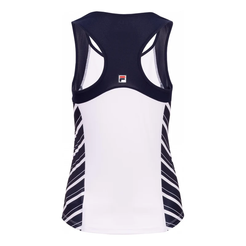 Steffi Tank-Top Damen-weiß, dunkelblau