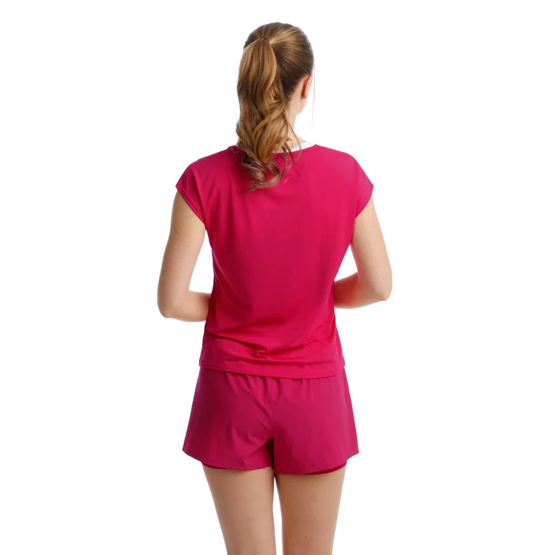 Create Volley T-Shirt Damen-Pink,Weiß