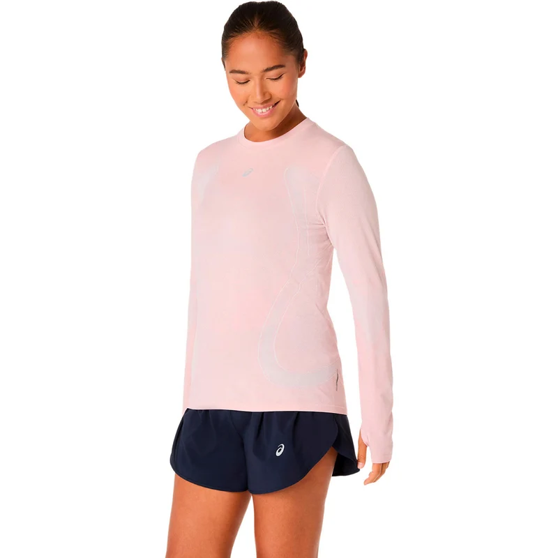 Road Seamless Laufshirt Damen - rosa, rot