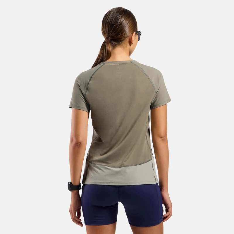 X-Alp Trail Laufshirt Damen-grau, oliv