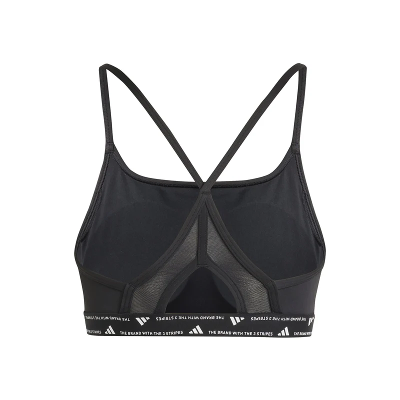 Aeroreact Training 3Stripes Sport-BH Damen - schwarz