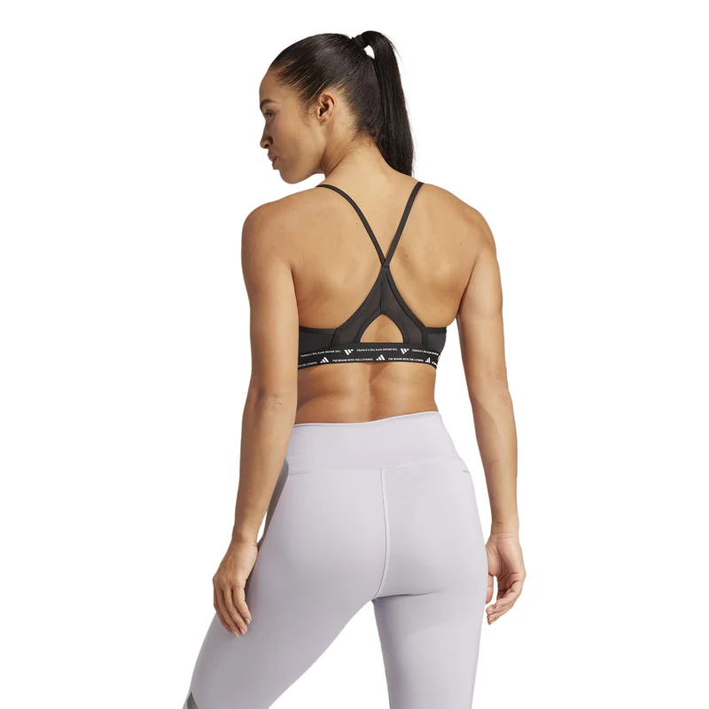 Aeroreact Training 3Stripes Sport-BH Damen - schwarz