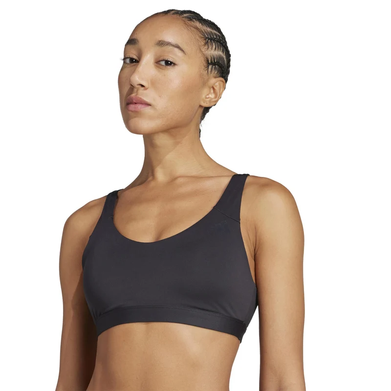 All Me Essentials Mid Support Sport-BH Damen - schwarz