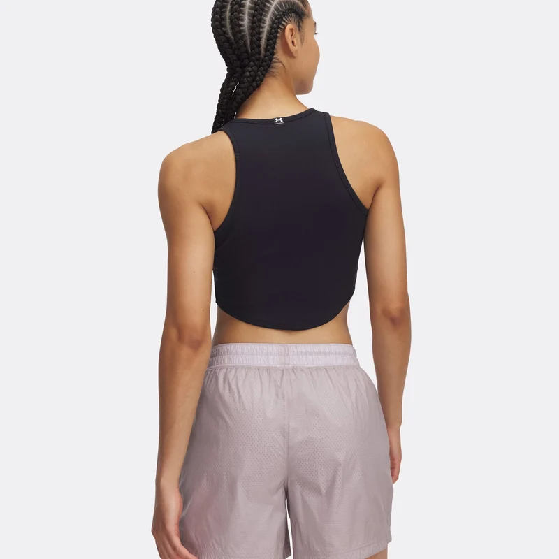 Rival Rib Tank-Top Damen-Schwarz
